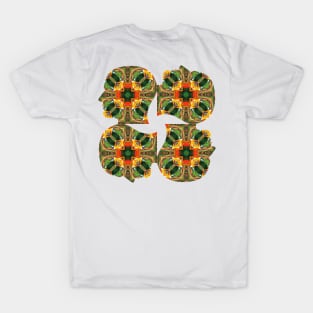 Canna flower and human brain pattern. T-Shirt